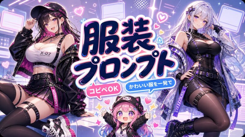 Stable Diffusion 服装プロンプト一覧｜トップス・制服・靴・小物まで大型辞典