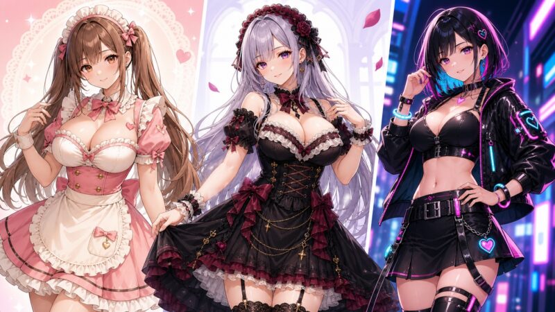 Stable Diffusion 服装プロンプト実例集｜コピペ用サンプル10種