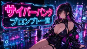 Stable Diffusion サイバーパンクプロンプト一覧｜ネオン・近未来・SF背景