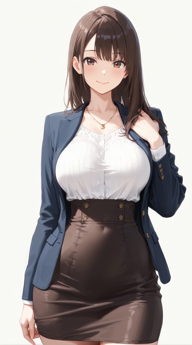 Stable Diffusionで生成したオフィスカジュアル風の服装プロンプト実例