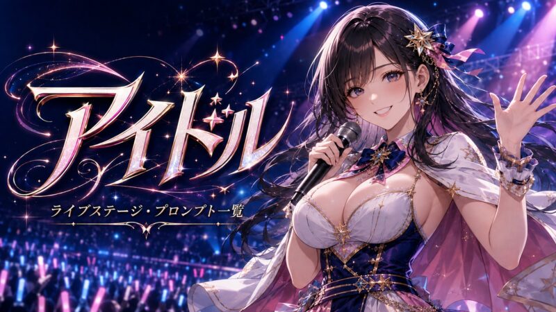 Stable Diffusion（SD）アイドルプロンプト一覧｜衣装・ライブステージ・ポーズ