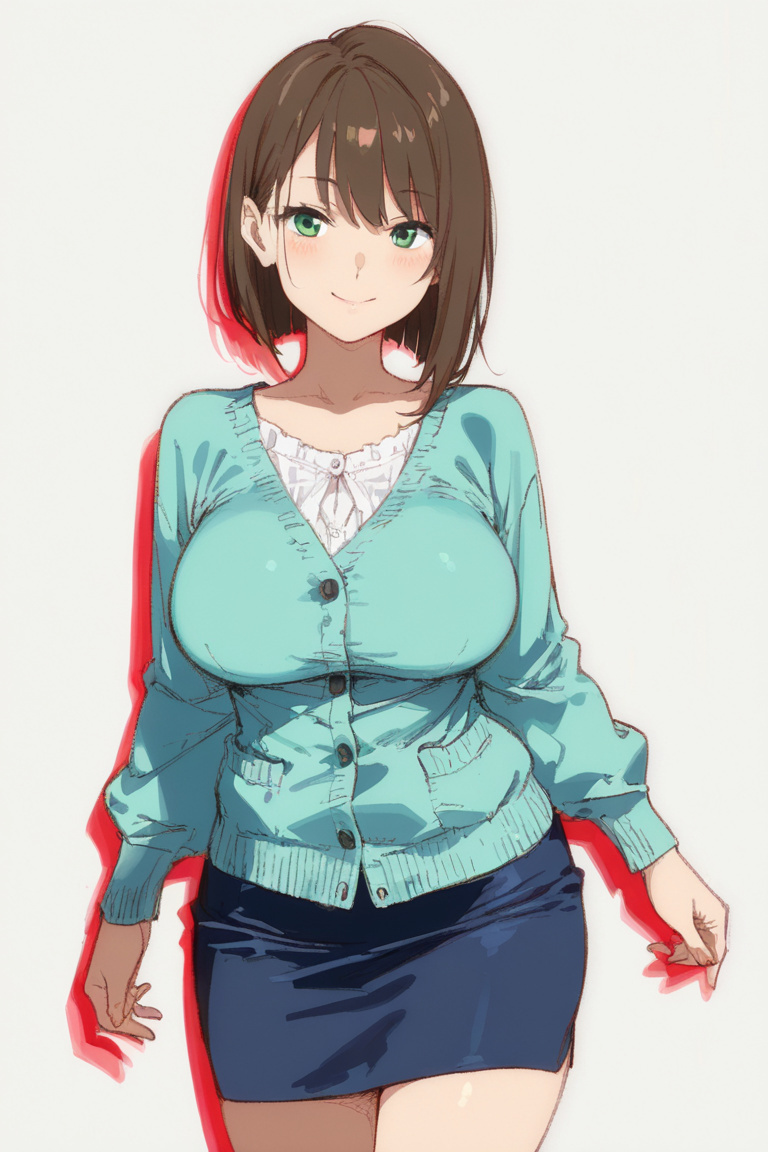セル塗りの実生成画像