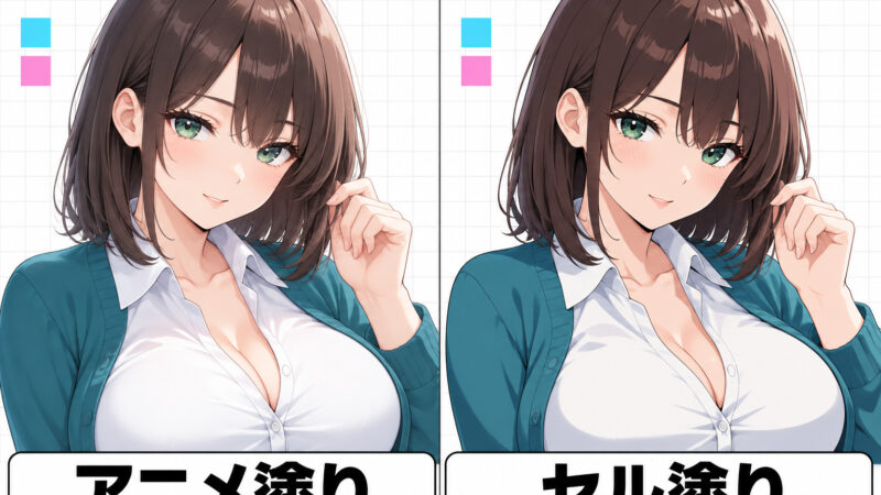 Stable Diffusion（SD）アニメ塗り・セル塗りプロンプト一覧