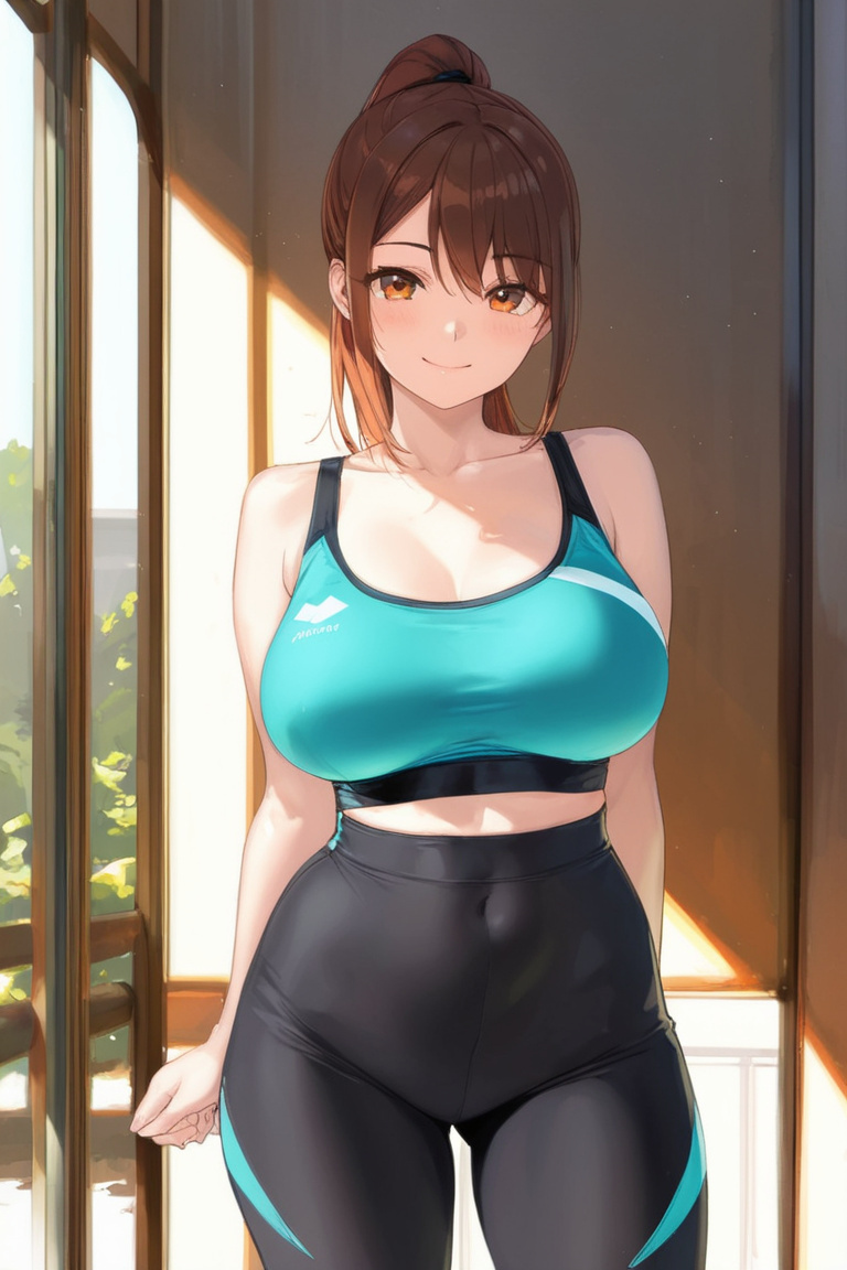 スポーティーなキャラの実生成画像