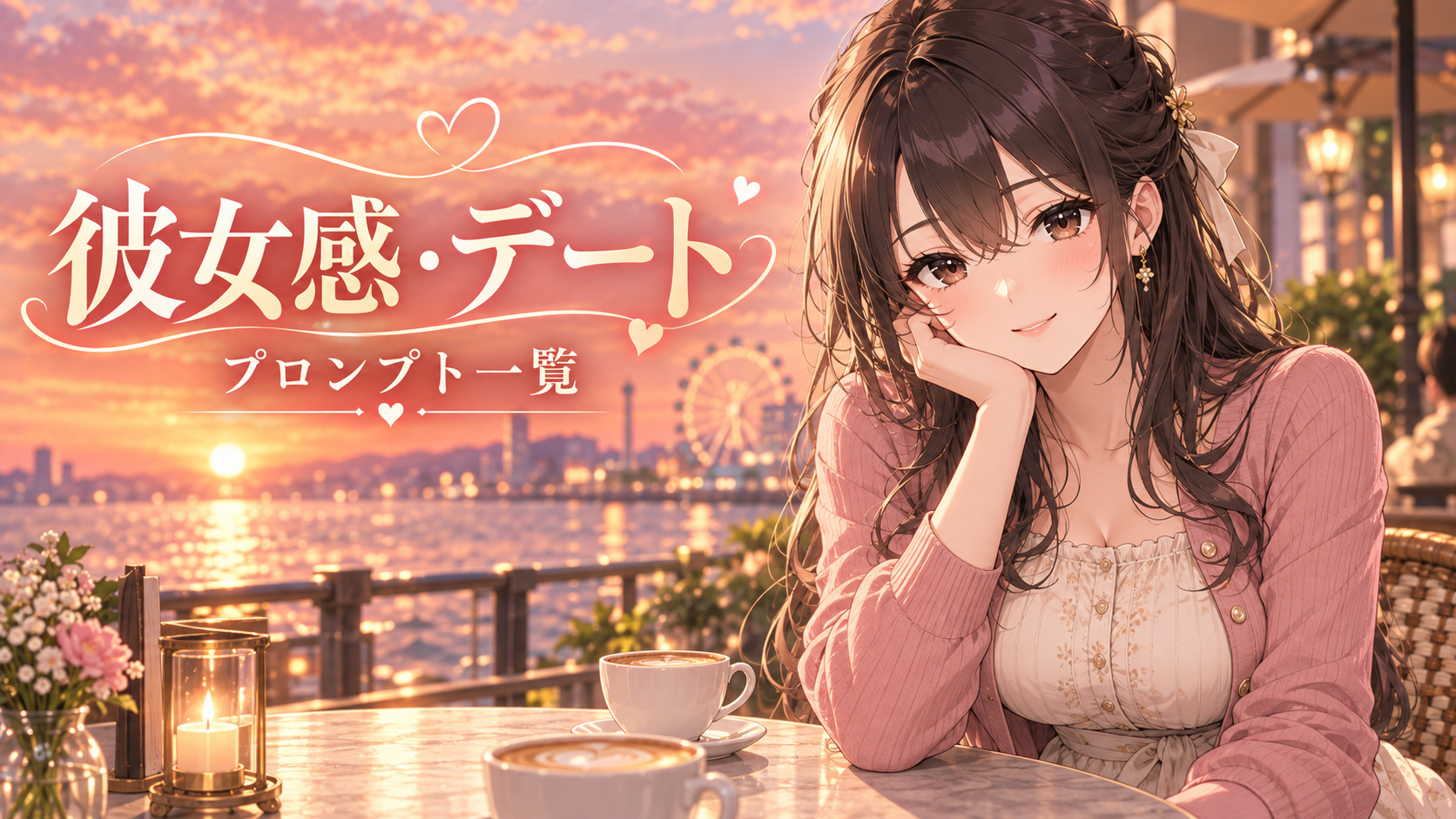 Stable Diffusion(SD)彼女感・デートシーンプロンプト一覧