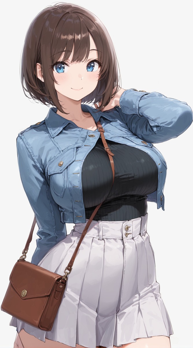 Stable Diffusionで生成したデニムガーリー風の服装プロンプト実例