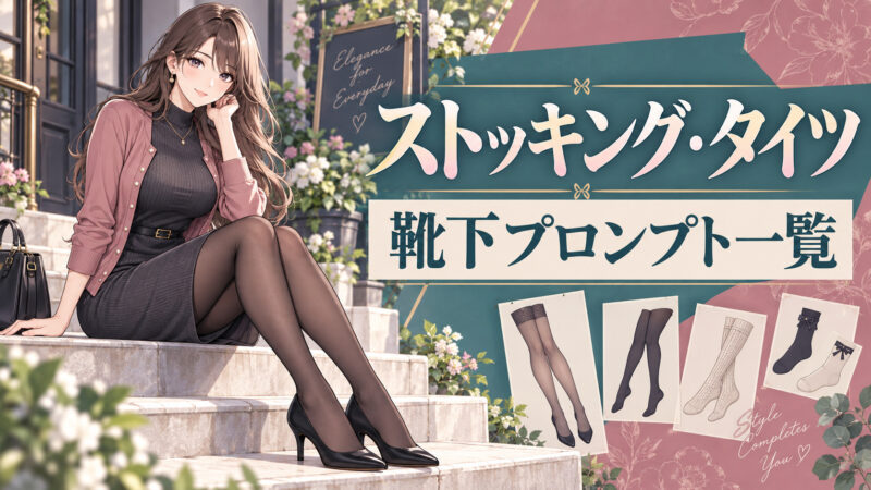Stable Diffusion（SD）ストッキング・タイツ・靴下プロンプト一覧
