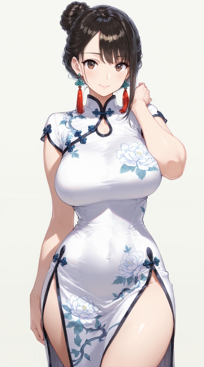 Stable Diffusionで生成したモダンチャイナドレス風の服装プロンプト実例