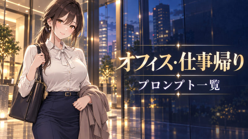 Stable Diffusion（SD）オフィス・仕事帰りプロンプト一覧