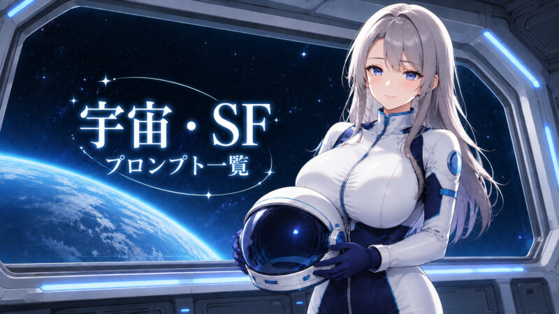 Stable Diffusion（SD）宇宙・SFプロンプト一覧｜宇宙服・宇宙船・基地・惑星探索