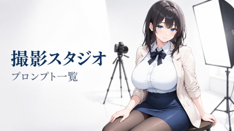 Stable Diffusion（SD）撮影スタジオプロンプト一覧｜背景・照明・衣装・ポーズ