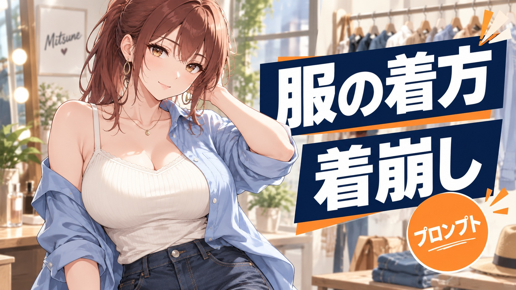 Stable Diffusion（SD）服の着方・着崩しプロンプト一覧