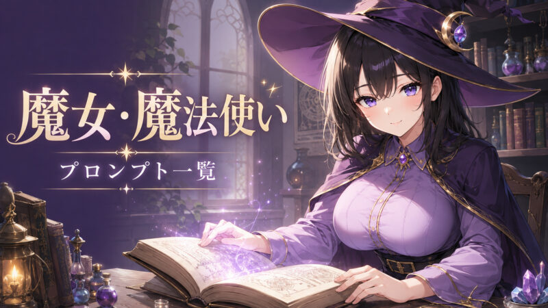 Stable Diffusion（SD）魔女・魔法使いプロンプト一覧｜衣装・魔導書・調合・研究室