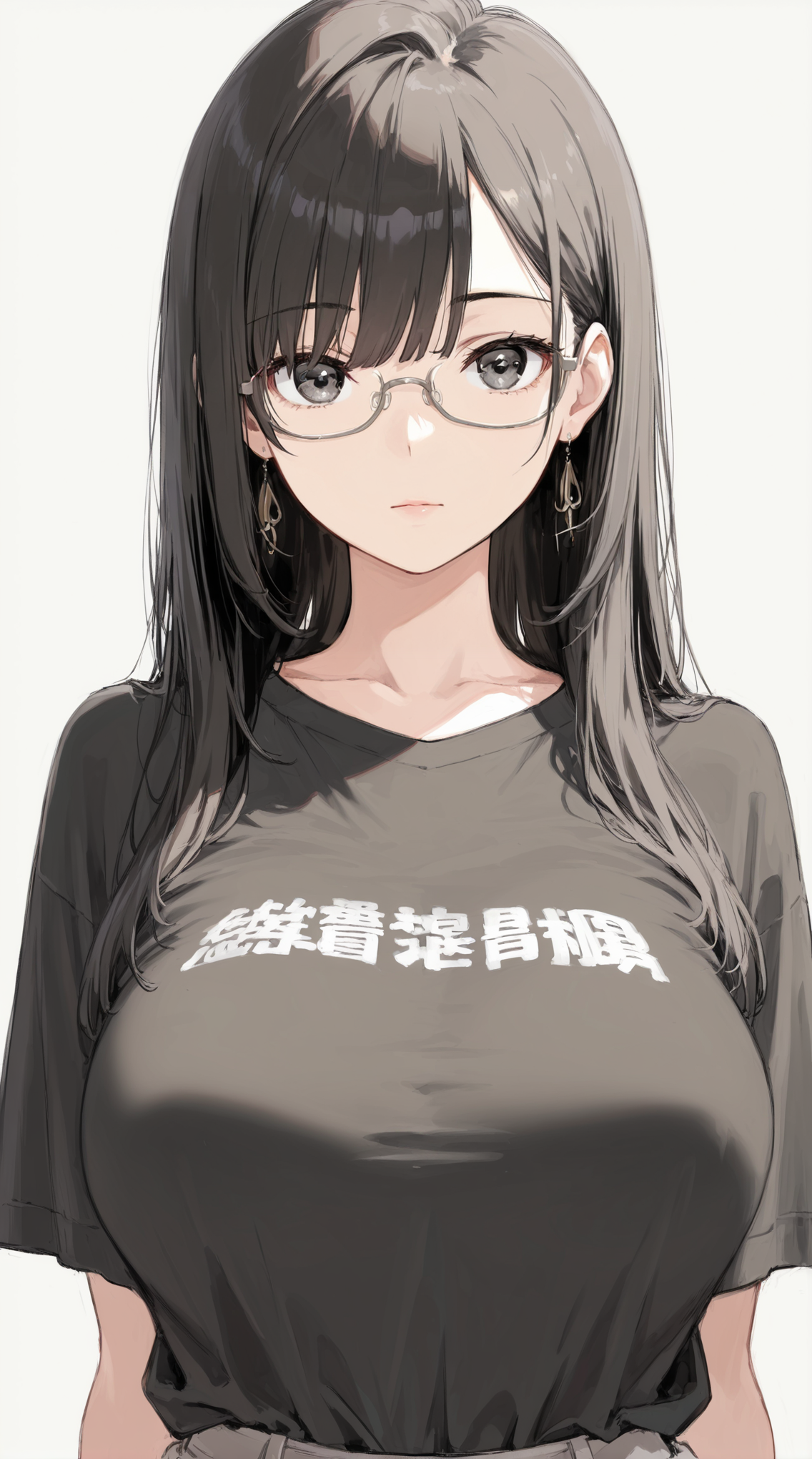 ハーフリムメガネの生成例